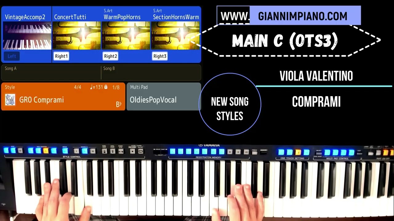 96. COMPRAMI (Viola Valentino) - YAMAHA SONG-STYLE DEMO Produzione GianniM