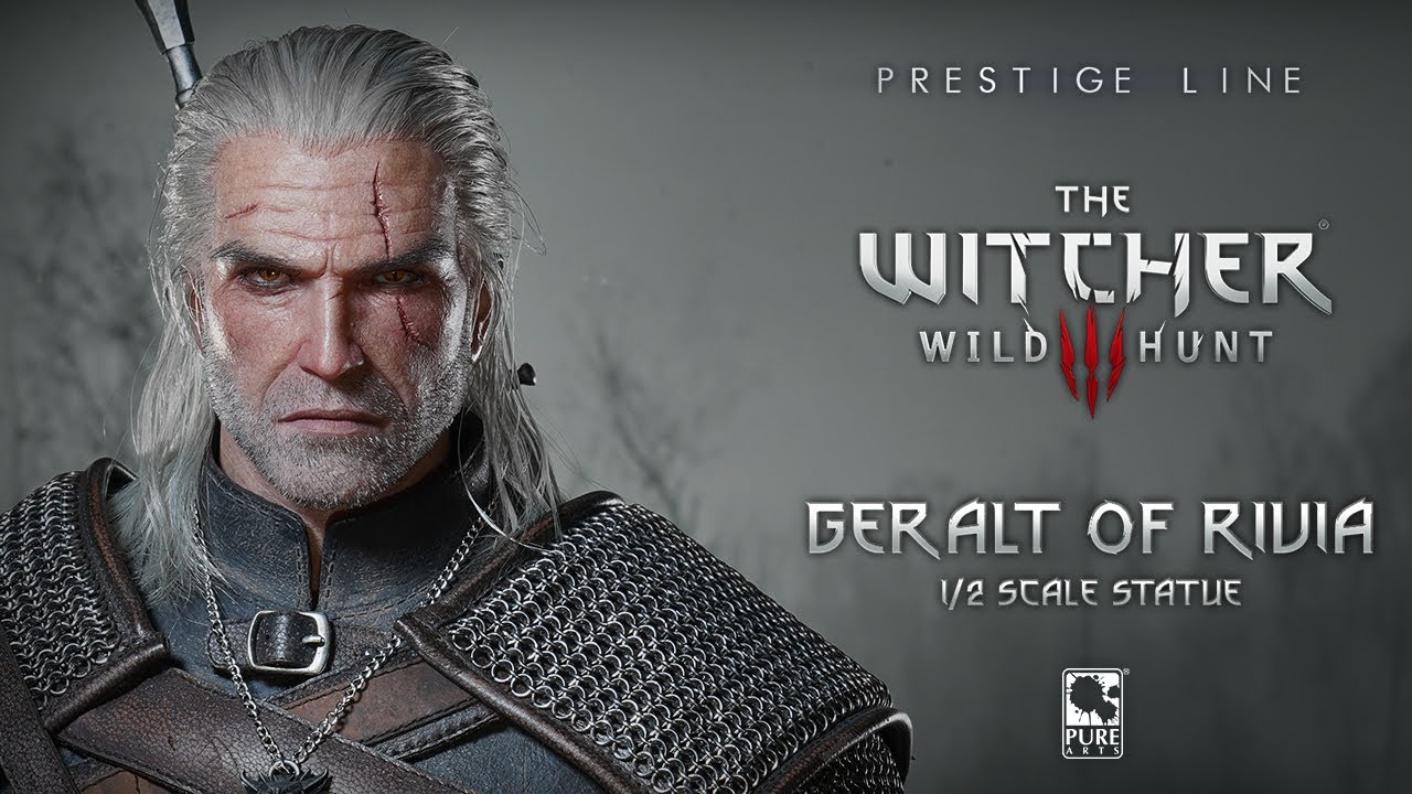 The Prestige Line - The Witcher 3: Wild Hunt - Geralt of Rivia 1/2 Scale Statue by PUREARTS