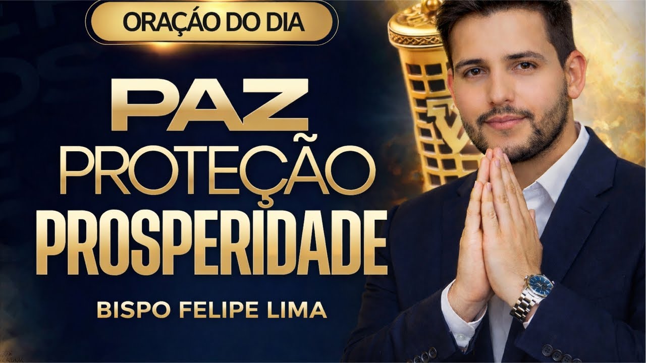 ORAÇÃO DO DIA PODEROSA 🙏 Paz, Proteção e Prosperidade Sobre Sua Vida | Bispo Felipe Lima
