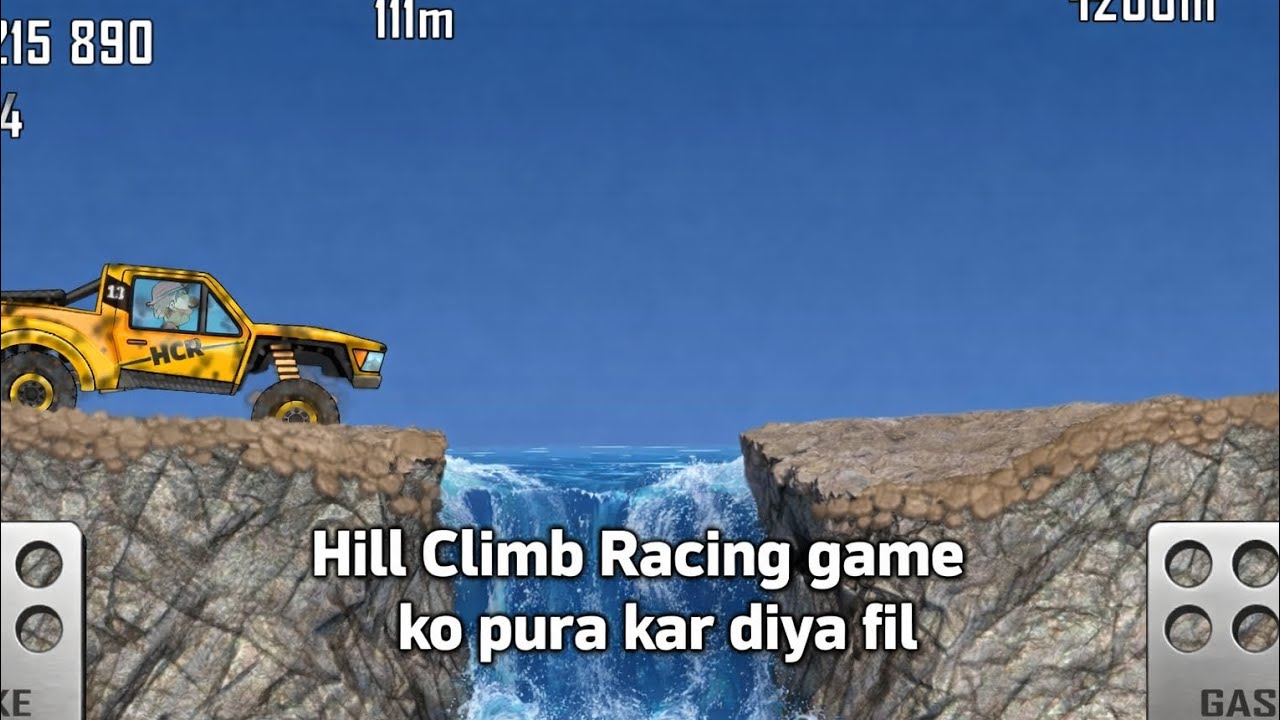 Hill climb racing game ko pura kar diya l Full video for YouTube l HILL climb racing game 🎮