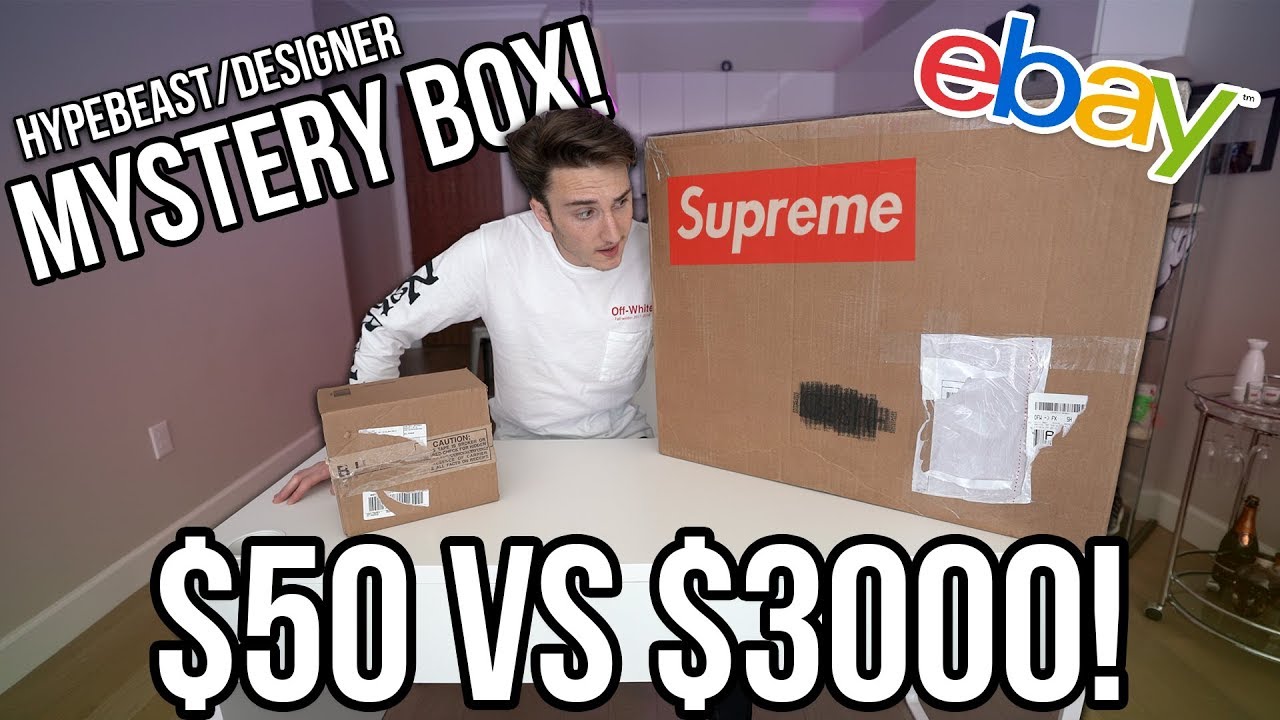 $3000 vs $50 EBAY HYPEBEAST DESIGNER MYSTERY BOX!