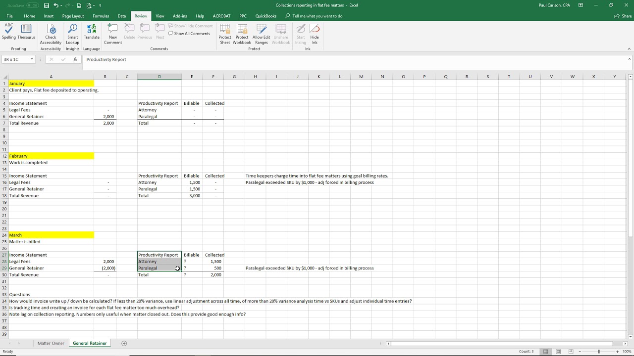 Collections by Employee with Flat Fees   Actionstep