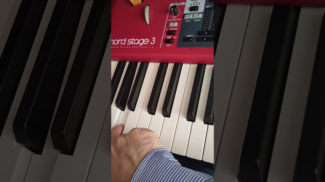Pulse bass from scratch - nord stage 3 #nordstage3 #sounddesign #pulsing #synthbass #direstraits