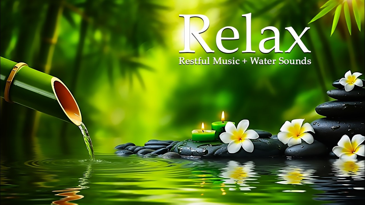 Healing Piano with Flowing Water 🌿 Peaceful Meditation and Sleep