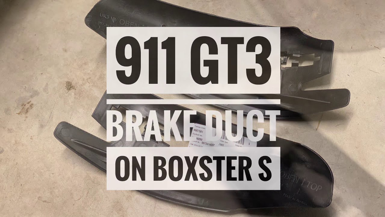 How to Install Porsche GT3 Lower Brake Ducts on a Boxster 986 or 911 996 - The Cheapest Porsche Mod!