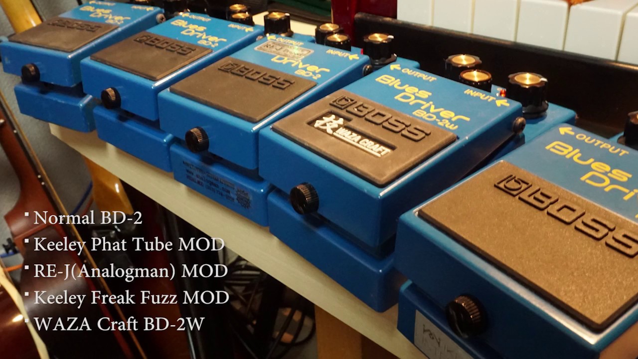 【BD-2】Modでどれくらい音が変わるのか【Keeley/RE-J/Analogman】