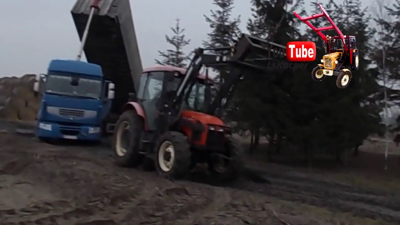 Wtopa 2016 - wyciąganie tira z wapnem ☆ Zetor 7341 & Ursus 914