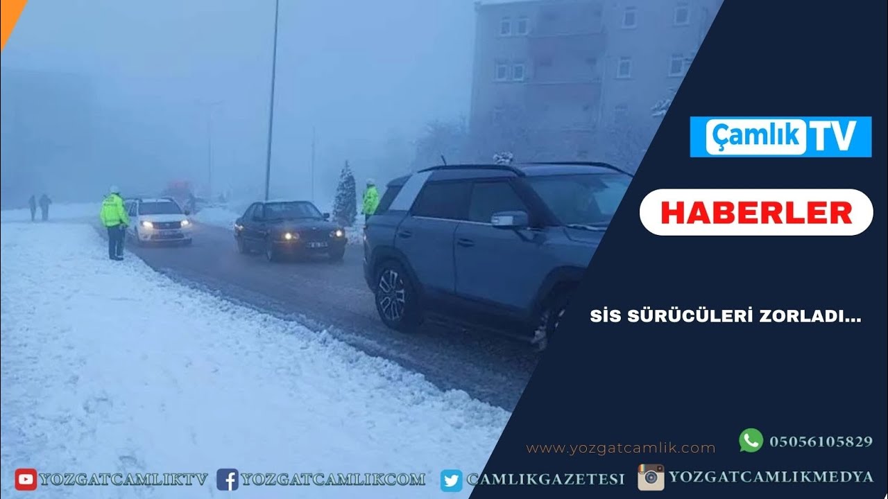 Yozgat’ta Görüş Mesafesi 30 Metrenin Altına Düştü: Sis Sürücüleri Zorladı