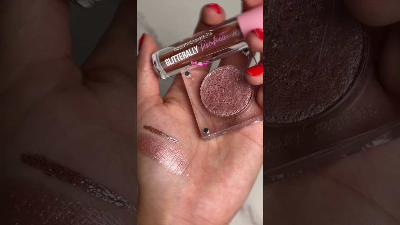 Shimmer and shine with Beauty Creations Glitterally Perfect Liners & Riding Solo Single Shadows 🤩💖