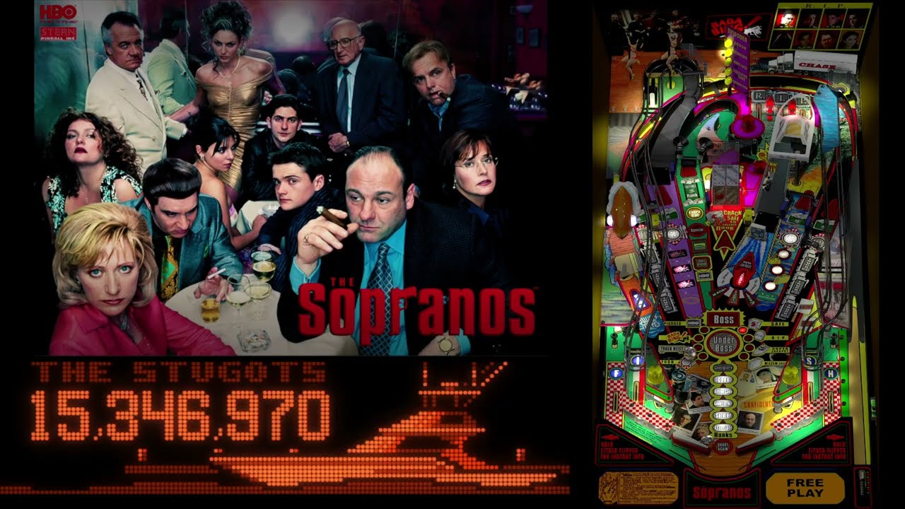The Sopranos – Visual Pinball Gameplay (Stern 2005)_Bigus(MOD)3.0) | VPX 10.8