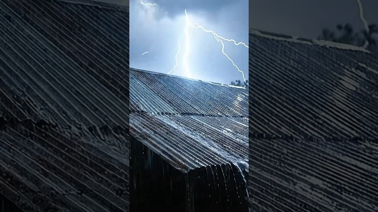 Tin Roof Rain ⚡ Loud Thunder | Feel the Storm 