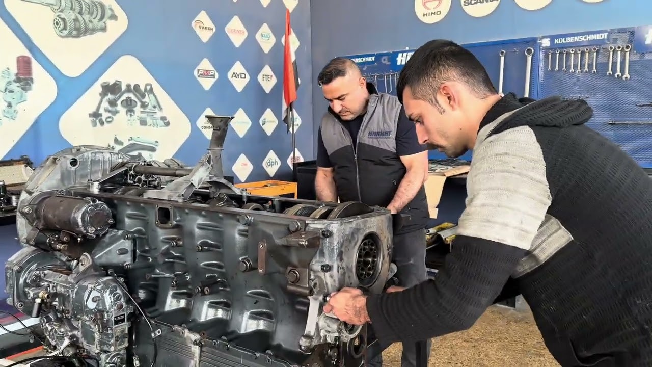 تعمير وتشغيل وشرح عن محرك سكانيا بومه رايمر مع وسام🎖️الفيتر 🇮🇶 وشكرا لكم 💐🛠️🔗🔨🪛⚙️🔩⛓️🔧💞👌🎥💝✅ 