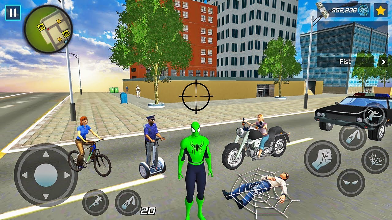 Spider Rope Hero Ninja Gangster Crime Vegas City #13 - Android Gameplay