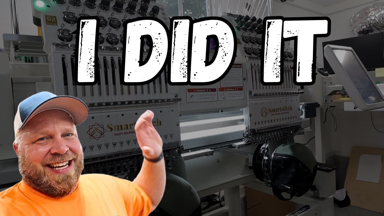 Setting Up My Multi-Head Embroidery Machine!
