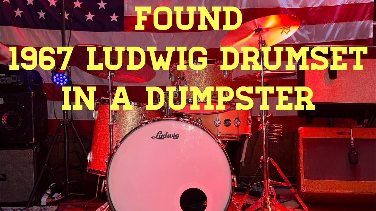 Dumpster Diving & Found a 1967 Ludwig Drum set, Restored to playable condition
