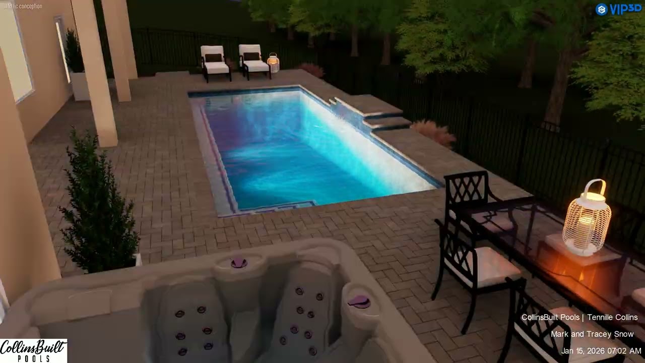 Custom Pool for the Snow Residence