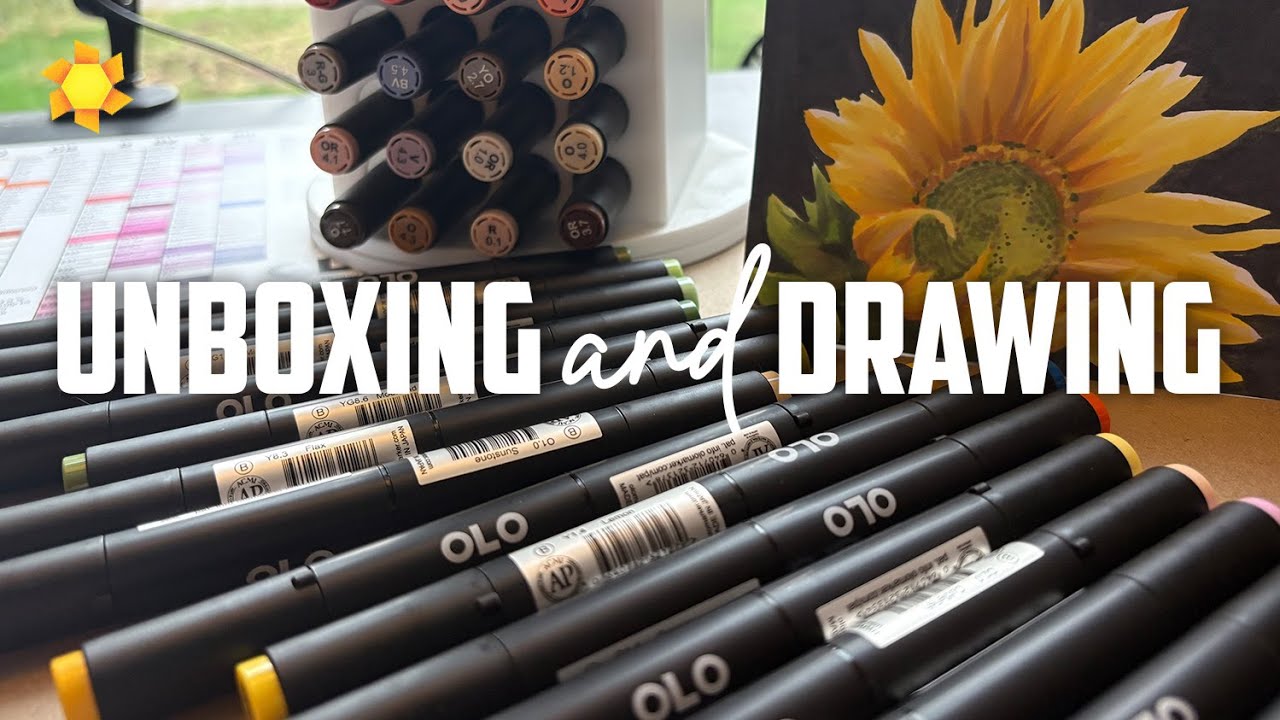 Unboxing OLO markers and giving the new colors a try