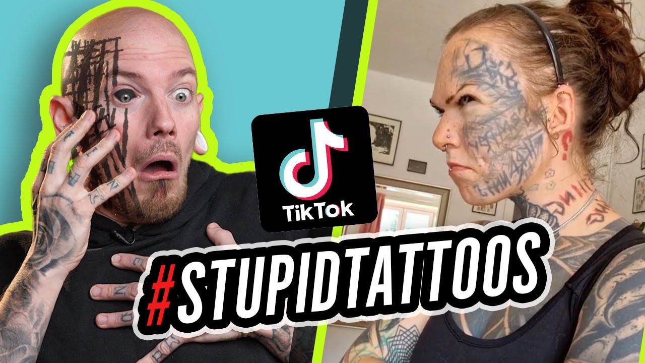 ГЛУПЫЕ ТАТУИРОВКИ TIKTOK | Критика татуировок | Пони Лоусон