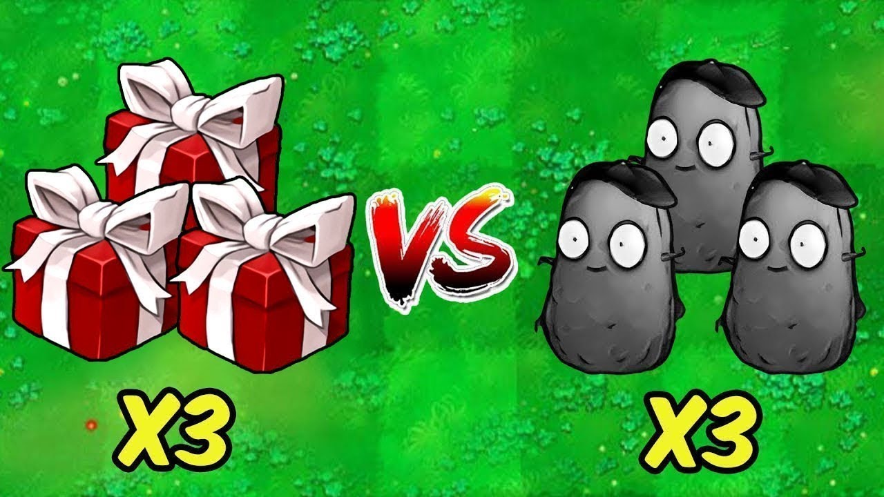 PVZ 1 Hybrid Challenge - 3 Red Plants Box VS 3 Nut Imitater - Who Will Win?