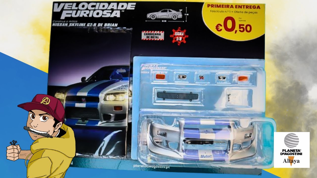 Nova coleção Nissan Skyline GT-R R34 – Escala 1/8 | Planeta DeAgostini