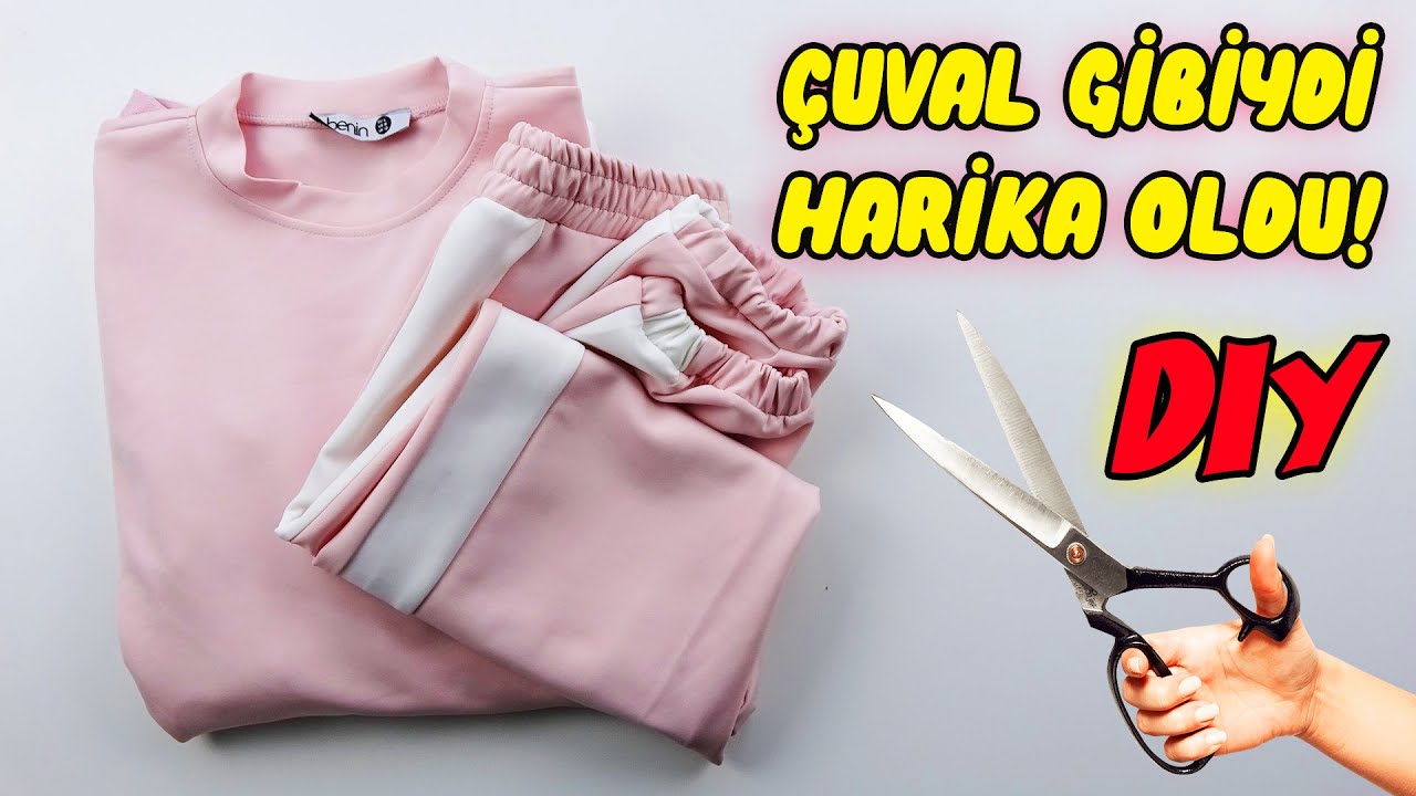 MASRAF YAPMAYIN! KENDİ İŞİNİZİ KENDİNİZ HALLEDİN! (Pratik Eşofman Daraltma) How To Narrow Sweatsuit