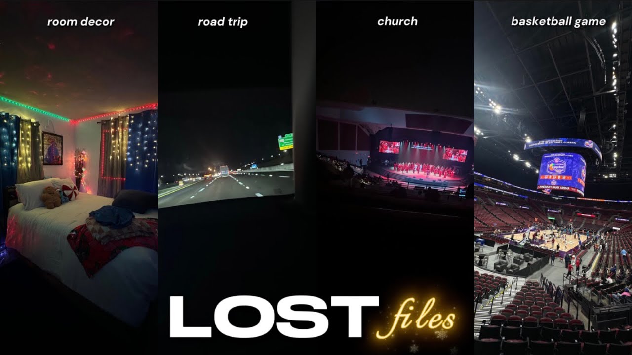 LOST FILES VLOG 🎥: room decor, road trip, church, basketball game, etc…