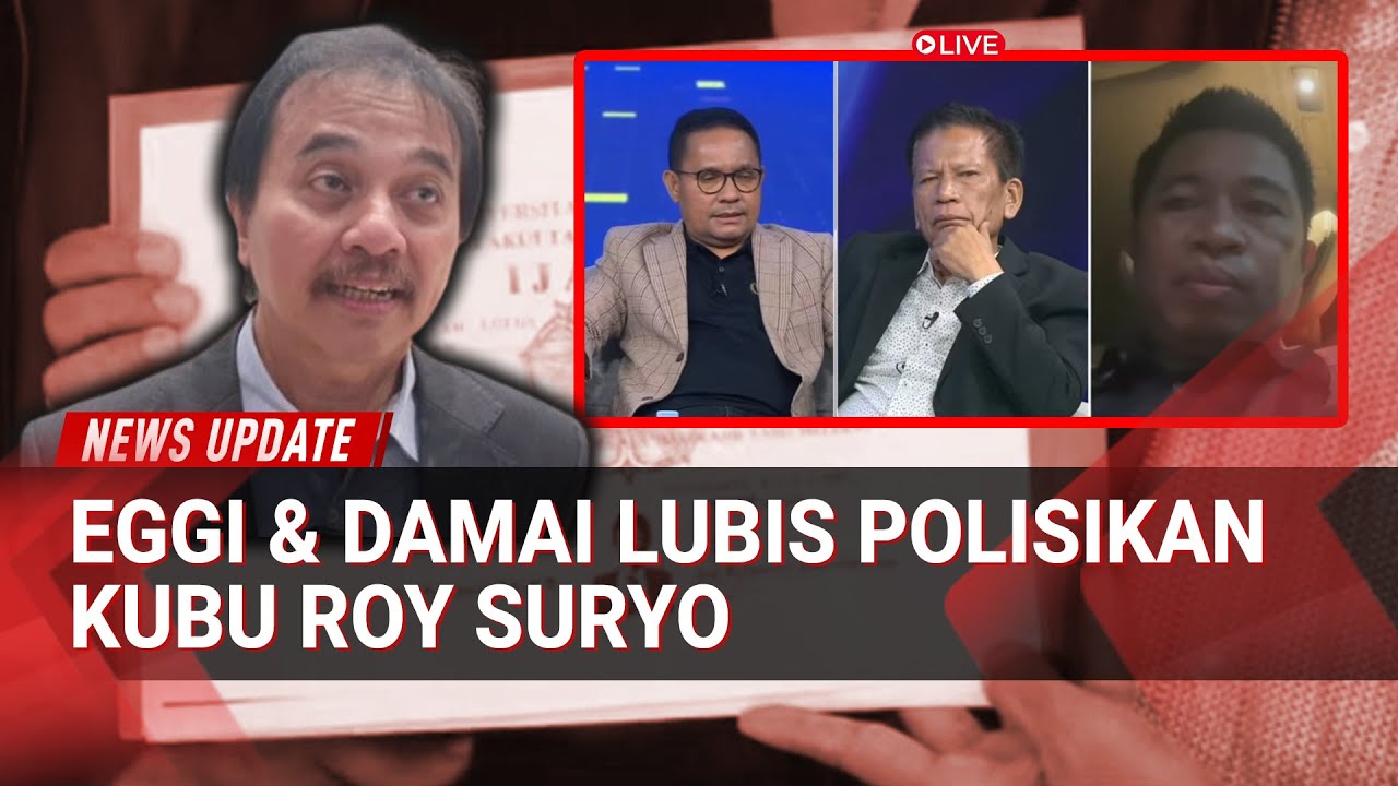 Kasus Roy Suryo Makin Rumit, Egi & Damai Polisikan Mantan Kawan