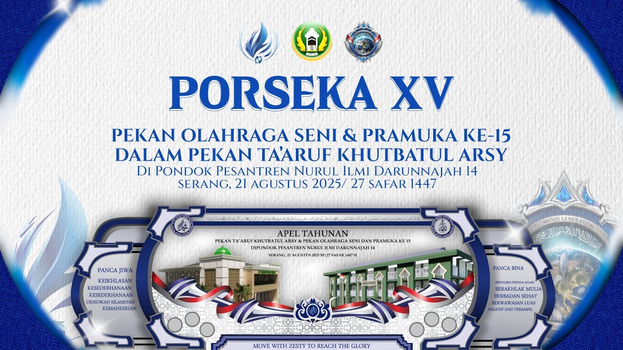 🔴 [LIVE] Apel Tahunan Khutbatul 'Arsy Porseka Ke 15 - Pesantren Darunnajah 14