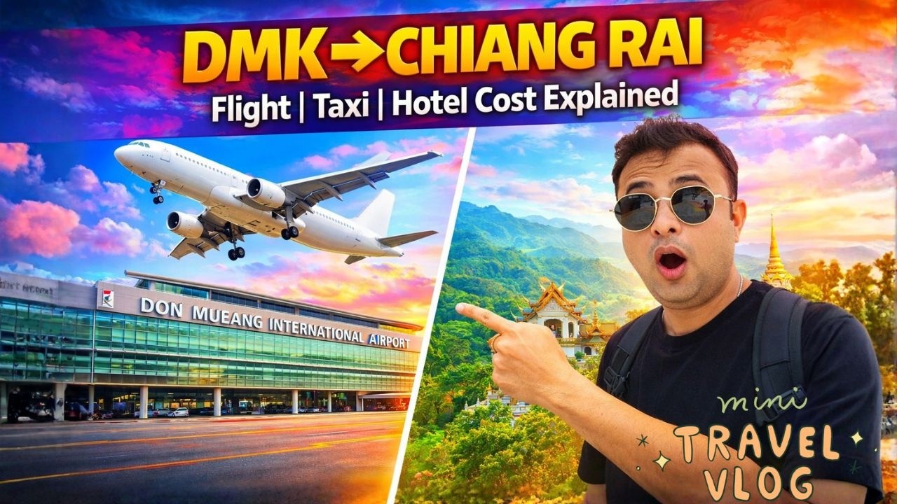 Don Mueang International Airport Bangkok to Chiang Rai | Fight | Taxi | Hotel | Travel Vlog 2026 |