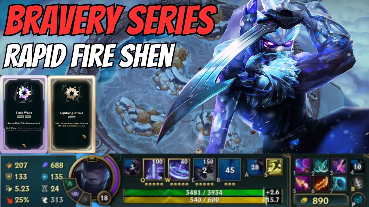 Crafting A UNBEATABLE On-hit Shen In Arena 4.0! Bravery Series