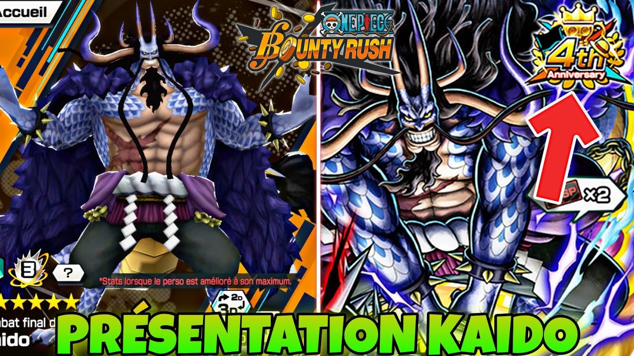 KAIDO FORME HYBRIDE !!! LE 1ER PERSONNAGE DE L'ANNIVERSAIRE !!! | ONE PIECE BOUNTY RUSH FR - OPBR