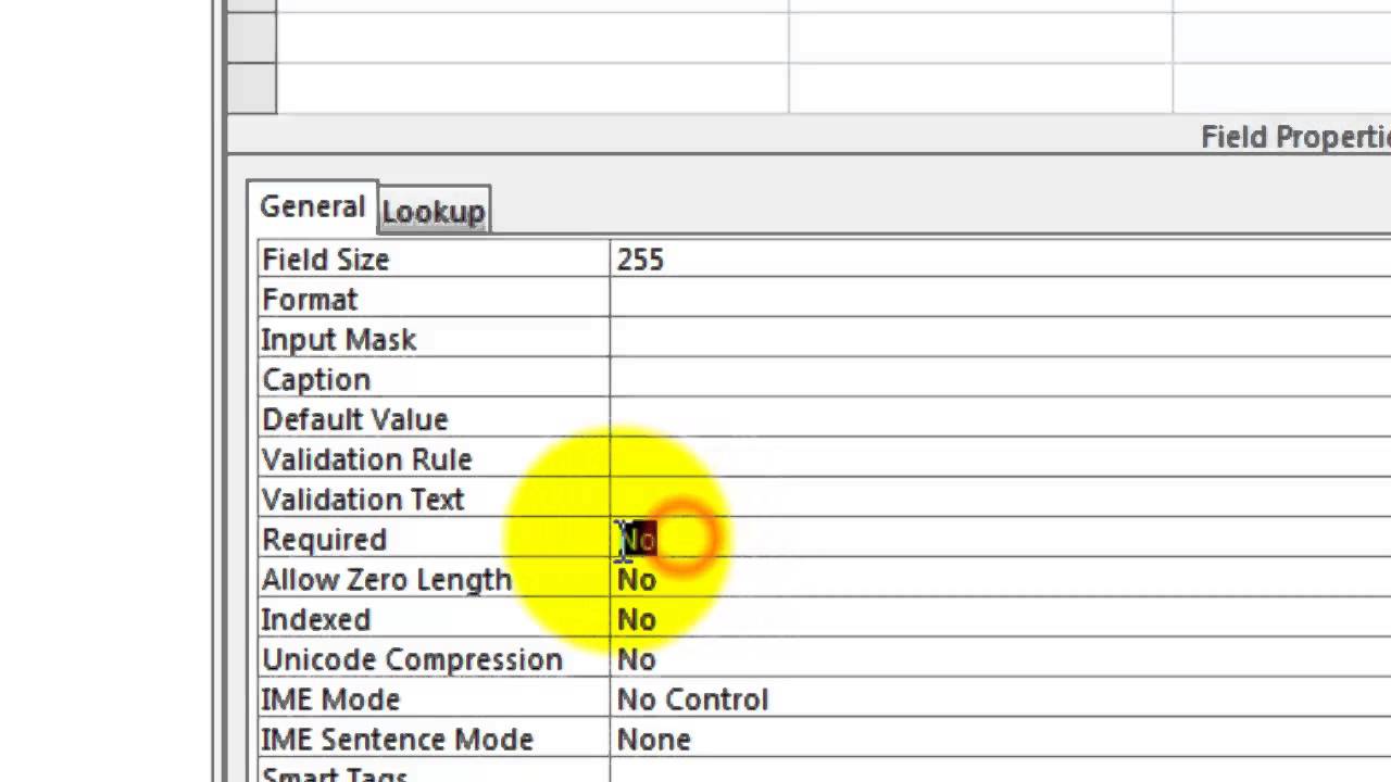 Validation Rule: Is Not Null