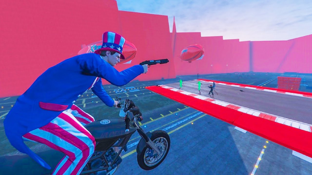 19-Player Bikes VS Snipers Minigame - GTA V Online Funny Moments | JeromeACE