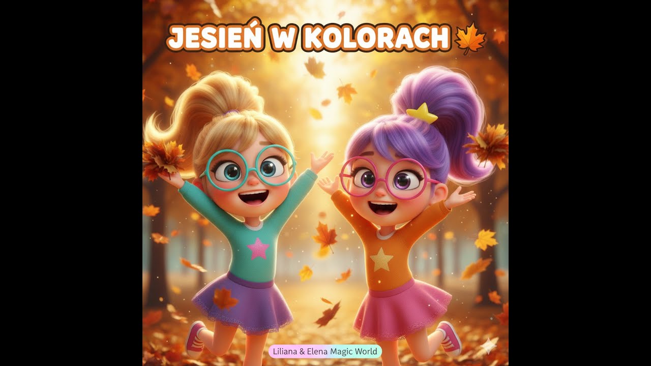 Jesień w Kolorach 🍁 | Liliana i Elena śpiewają i tańczą wśród liści! | Piosenki dla dzieci
