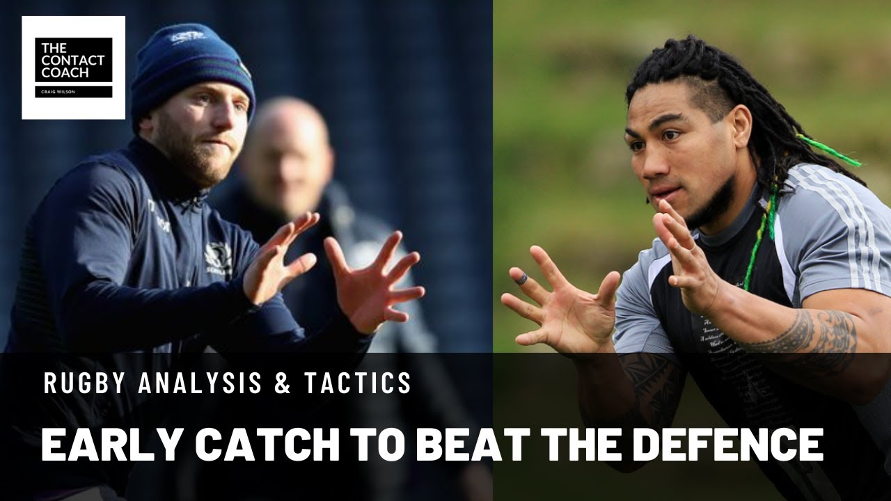 Rugby Coaching: Finn Russell Early Catch Technique Beats Defenders