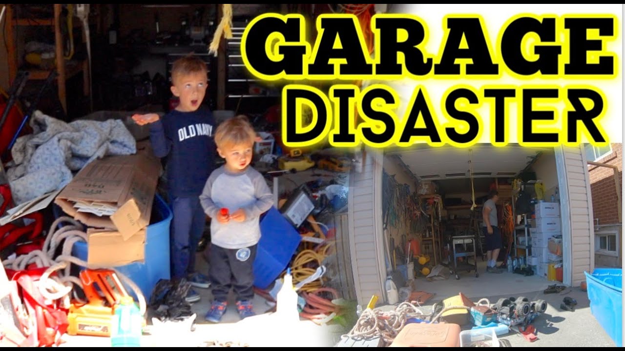 Cleaning a MESSY GARAGE/Workshop! Before & After