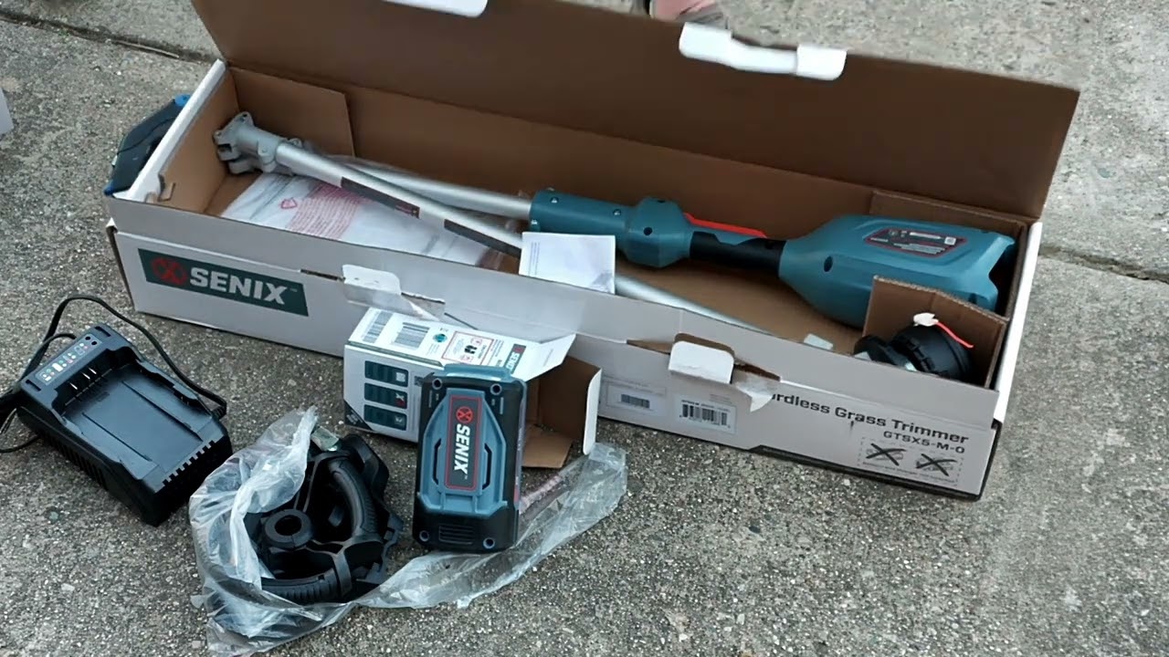 Senix X5 string trimmer unboxing
