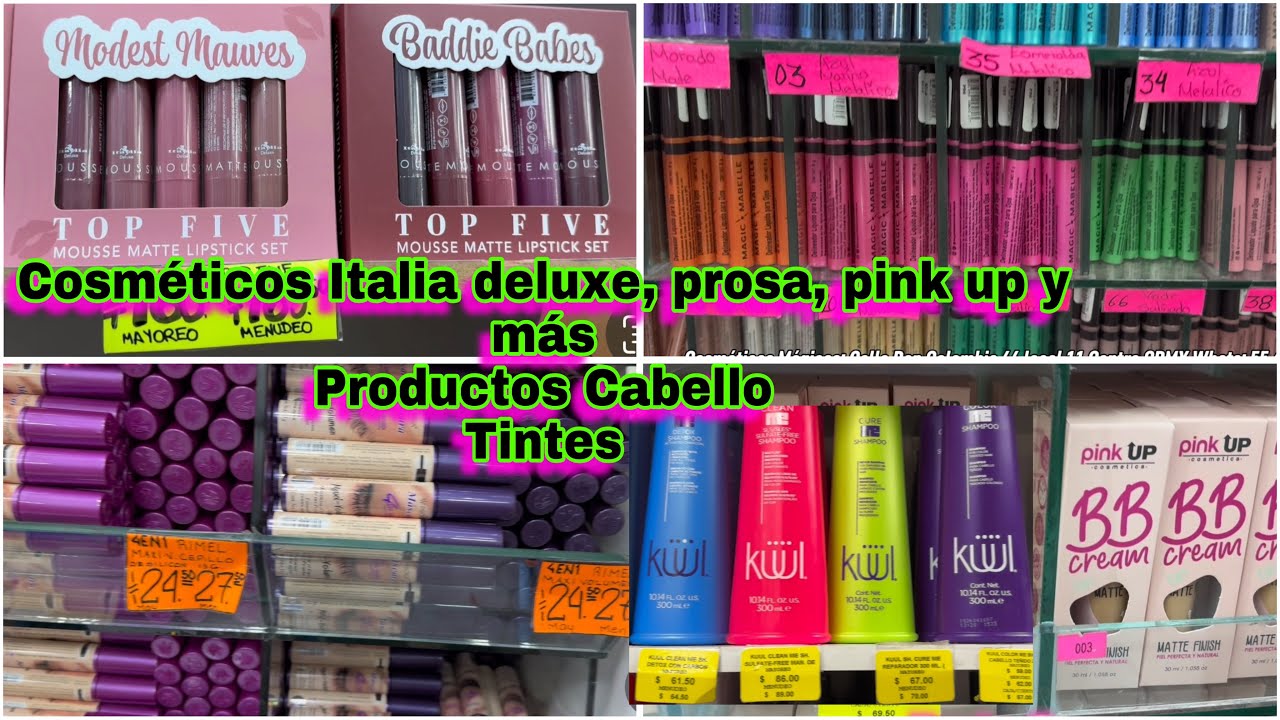 Cosméticos Italia deLuxe, Prosa, pink up y Más Centro CDMX