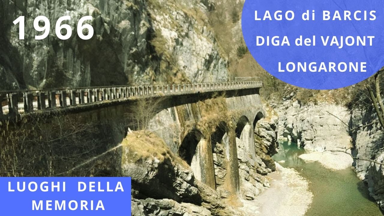 Vajont dopo la frana Monte Toc diga Longarone Lago Barcis 1966 home movie Italy vintage footage
