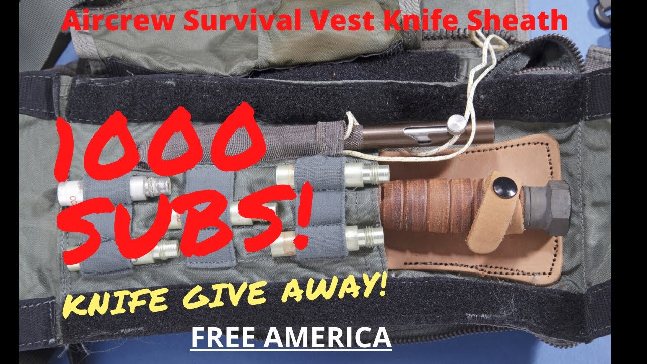 Aircrew Survival Vest Knife Sheath