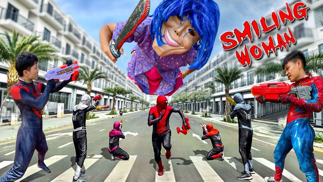 PARKOUR POV Vs SMILING WOMAN ESCAPE IN REAL LIFE HORROR #6 | Spiderman Horror