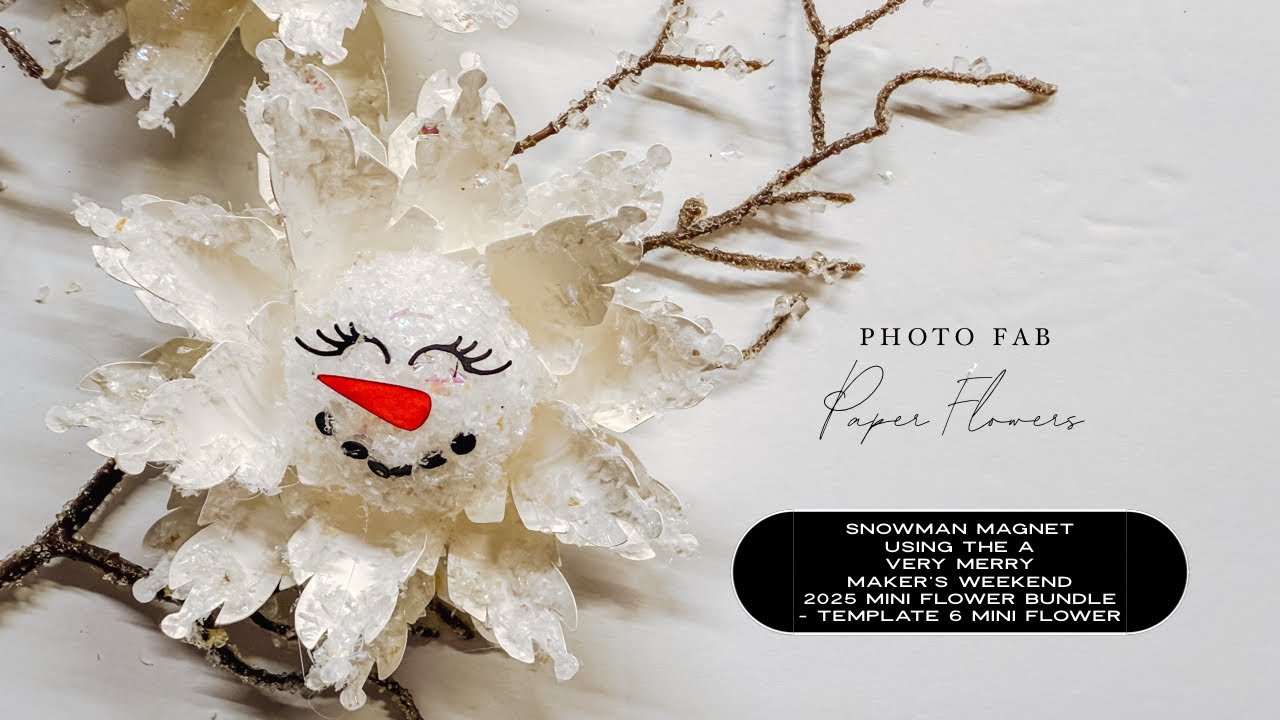 LIVE | Snowman Magnet | AVMMW 2025 Template 6 Mini Flower
