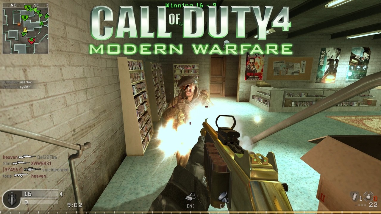 M1014 on Chinatown | Call of Duty 4: Modern Warfare Multiplayer Gameplay