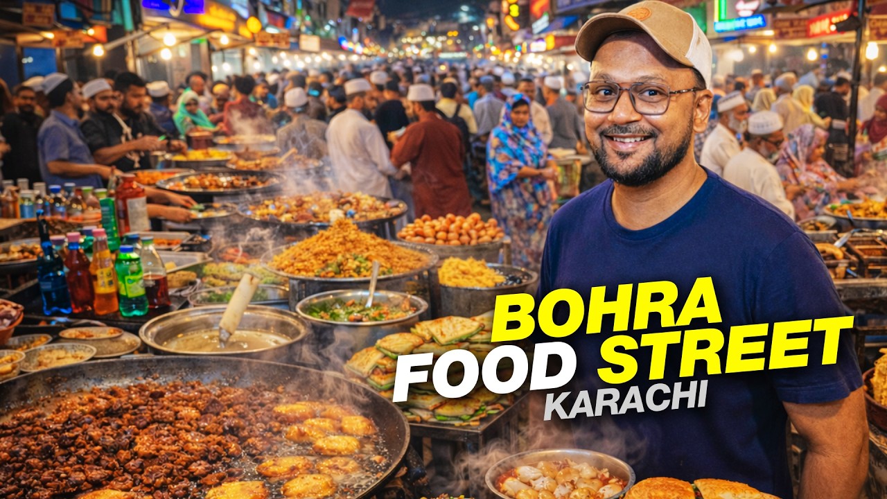 Karachi’s Famous Bohra Food Street in Ramadan | Malpura, Tawa Kaleji & Street Food Tour