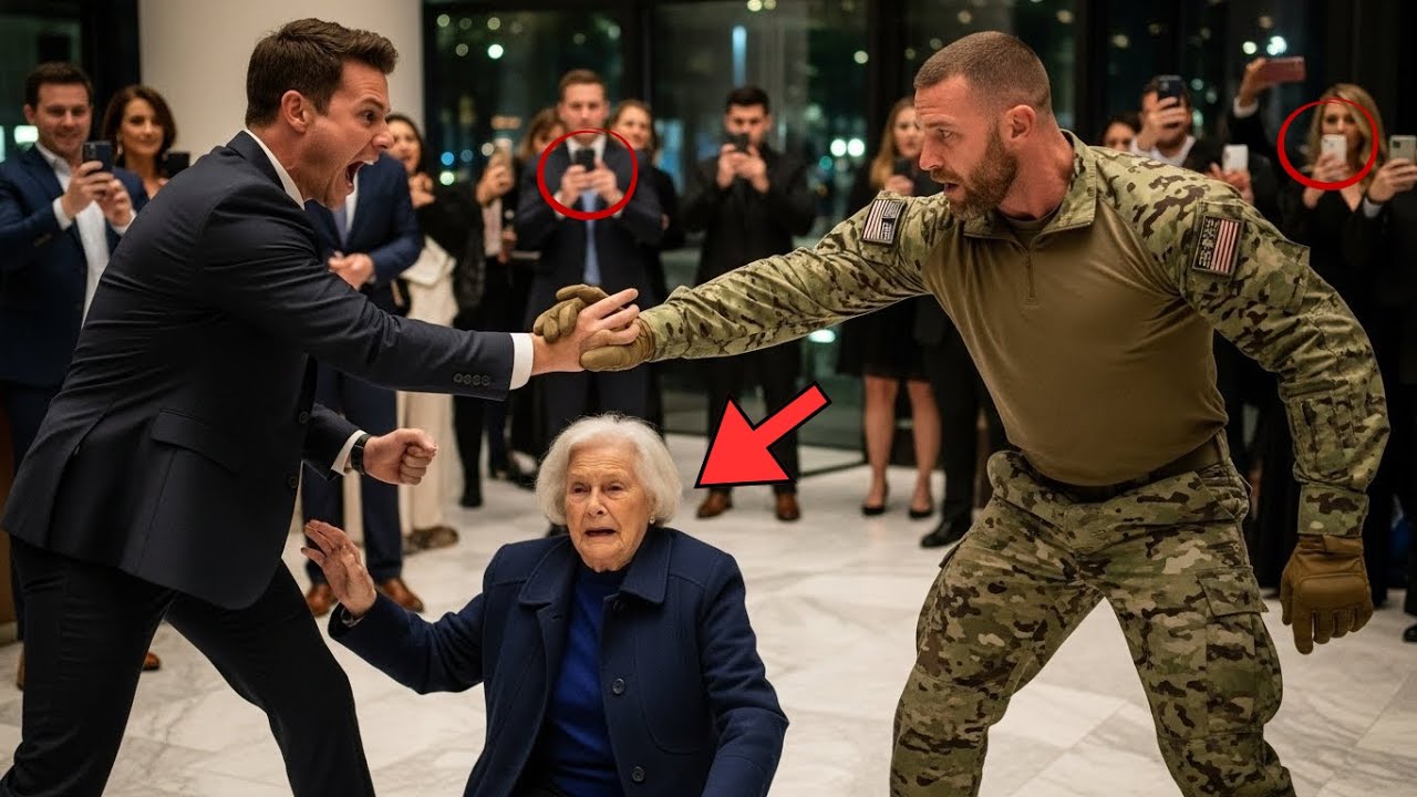 An Arrogant Manager Shoved an Elderly Woman in Public — Minutes Later, His Career Ended