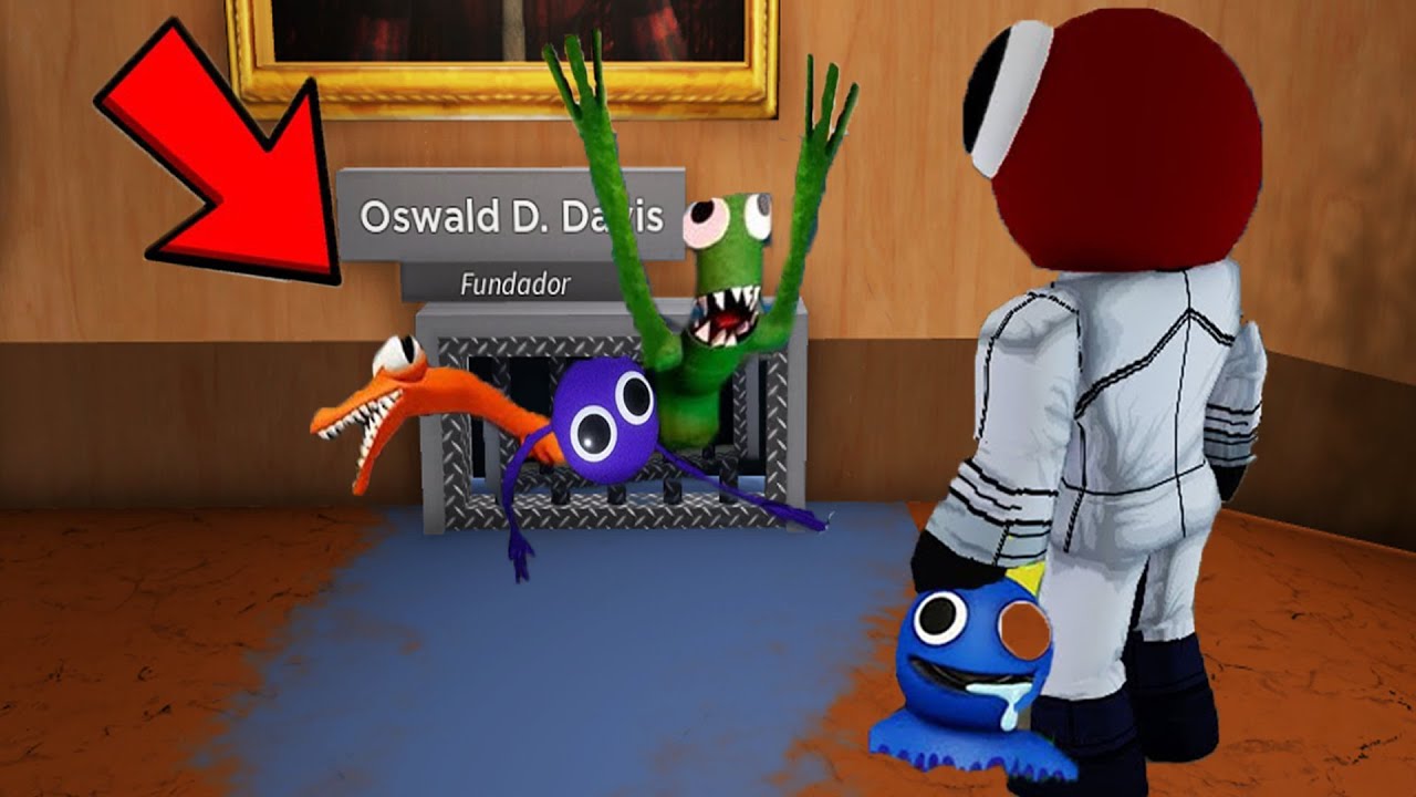 AZUL BABÃO E OS MONSTROS CORRE PERIGO NO RAINBOW FRIENDS!!
