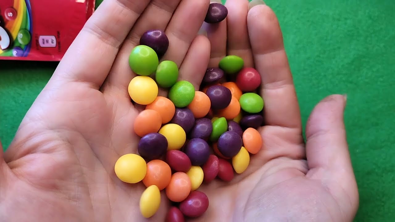 🍭 Sweets unboxing! Rainbow Skittles, watermelon gum, lollipops and marmalade.