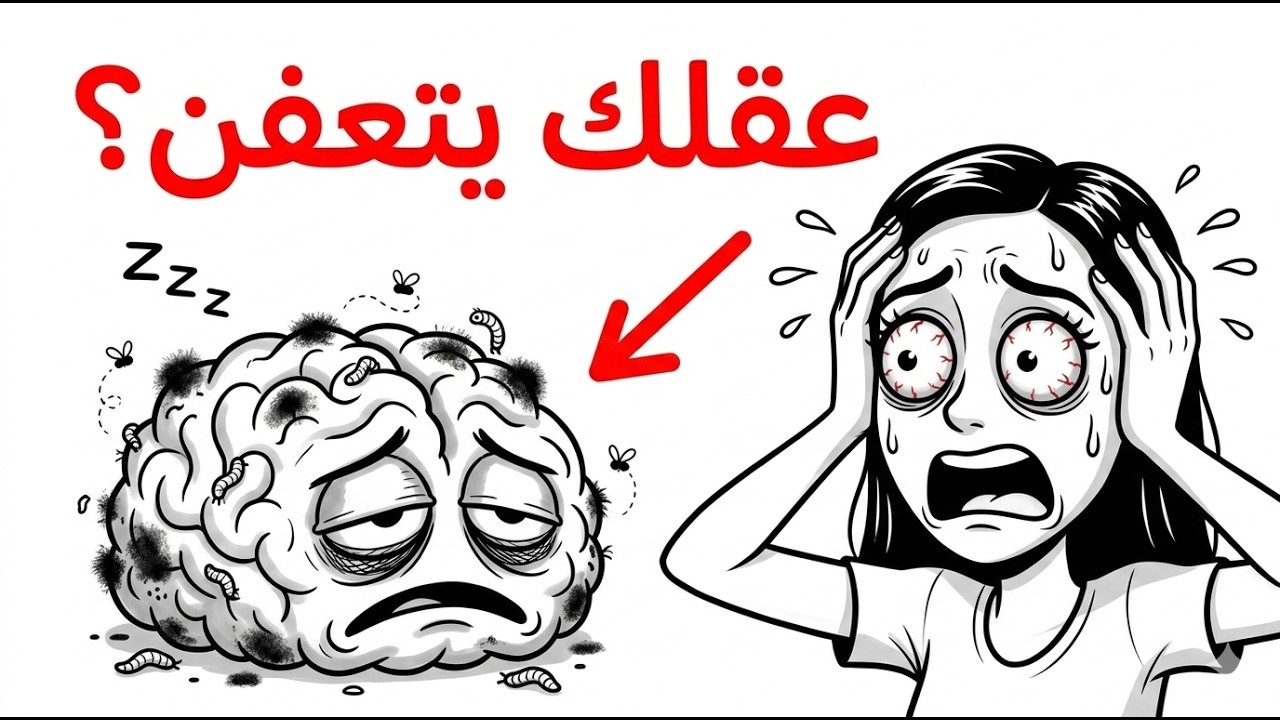 احذر .. عقلك يتعفّن بسبب هذا الشيء الذي تفعله يومياً! عادات تجعل عقلك أضعف كل يوم ⚠️ 🚨