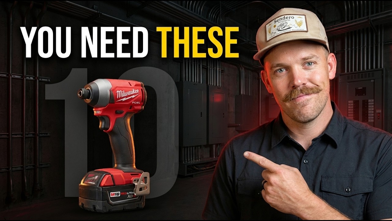 Top 10 MUST HAVE Tools (You Don't Carry in Your Bags) | Commercial Electricians | Simple Guide |