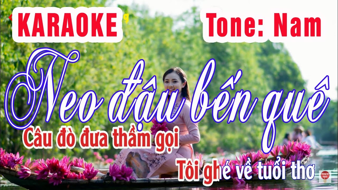 Neo đậu bến quê Karaoke Tone Nam|  Chấn Hưng Karaoke